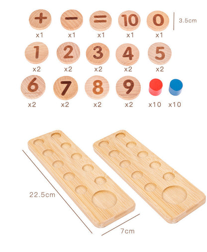 Fun Wooden Number Learning Toy