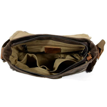 Vintage Style Canvas Crossbody Bag