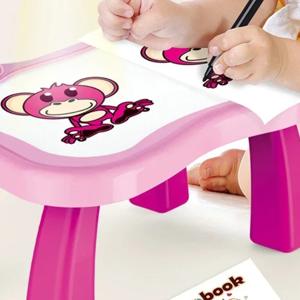 Kids Art Projection Table - Easy Clean Creative Play