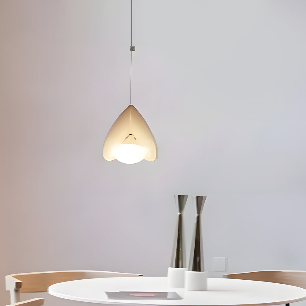 Elegant Modern White Drop Pendant Light