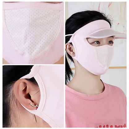 Lightweight Outdoor Sun Hat with UV Face Mask