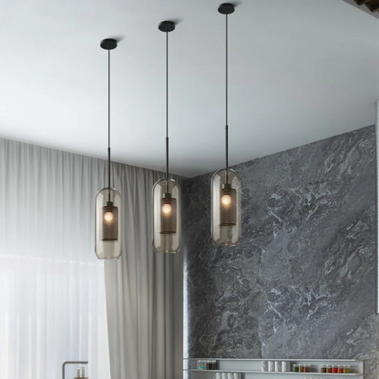 Elegant Glass Pendant Light for Dining Room