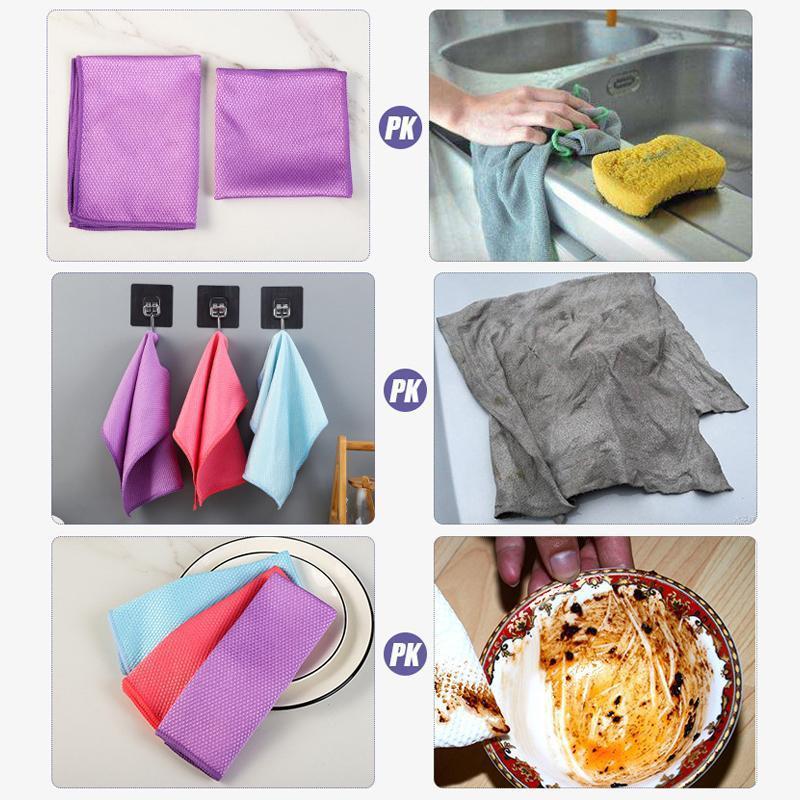 Practical Reusable Microfiber Cleaning Pads 5 Pack