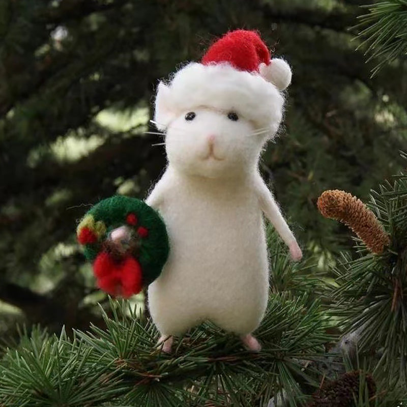 Spooky Felt Halloween Mouse Decoration