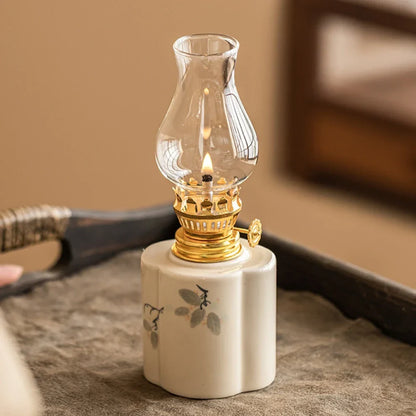 Warm Glow Kerosene Oil Lamp