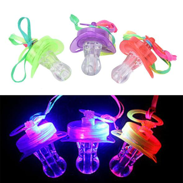 Colorful LED Baby Pacifier with Soft Glow
