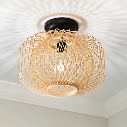 Rustic Metal Hanging Lamp