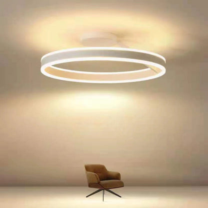 Elegant Gold LED Ceiling Lamp