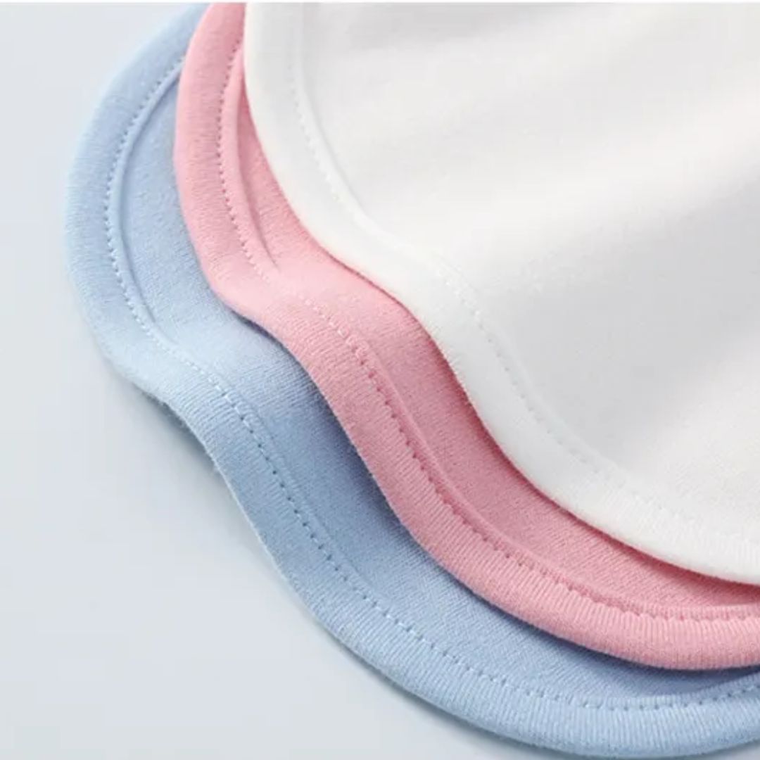 Gentle Baby Bib, Soft Cotton, Absorbent & Easy Clean