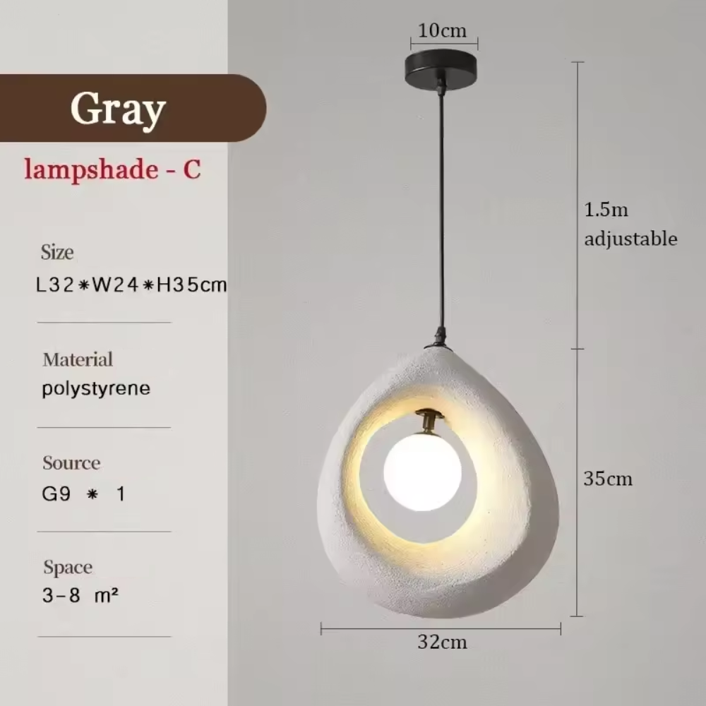 Simple Asian Style Hanging Lamp