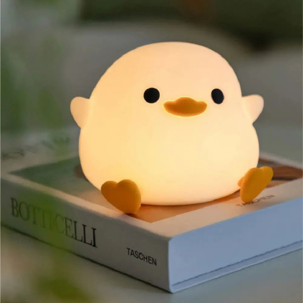 Cute Baby Night Lamp - USB Rechargeable Silicone Nursery Light
