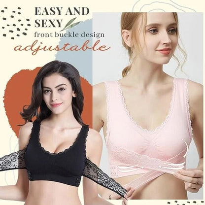 Comfortable Front Closure Lace Bra