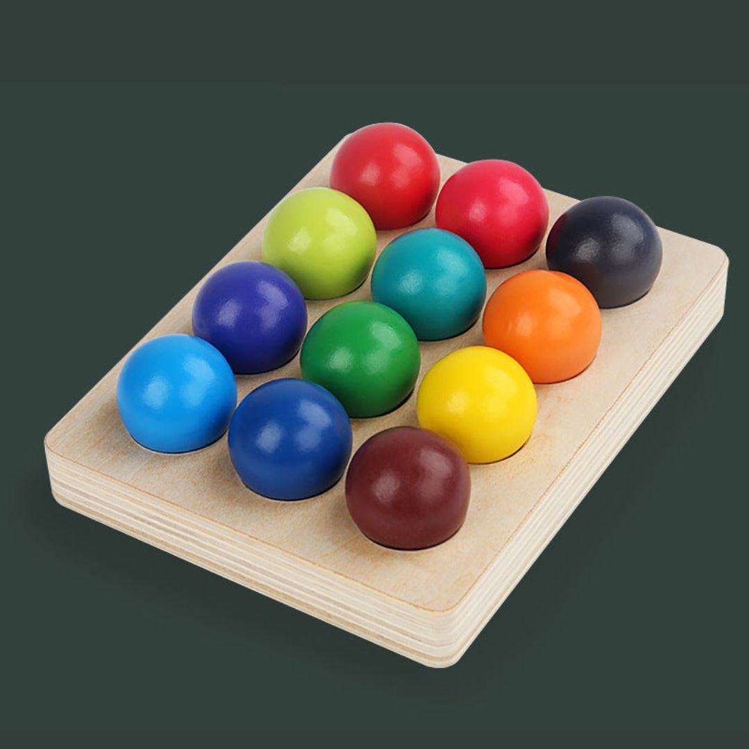 Colorful Kids Wooden Building Blocks Set