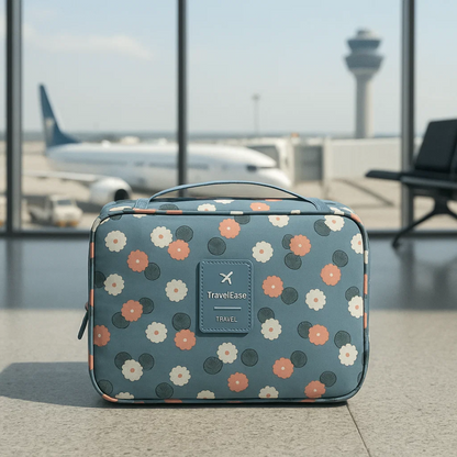 Compact Water-Resistant Travel Toiletry Kit Bag