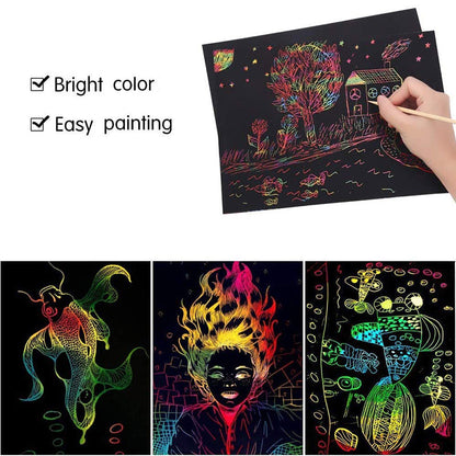 Colorful Rainbow Scratch Off Card Set