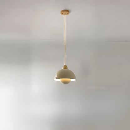 Natural Wood Hanging Lamp for Cozy Home Decor