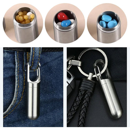Travel Medication Case Stainless Steel Box