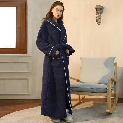 Luxurious Bath Robe with Adjustable Waist Tie