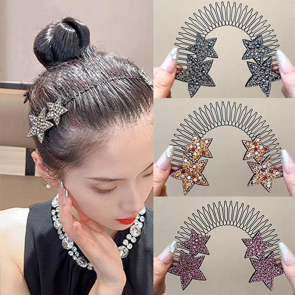 Delicate Clear Star Hair Clip