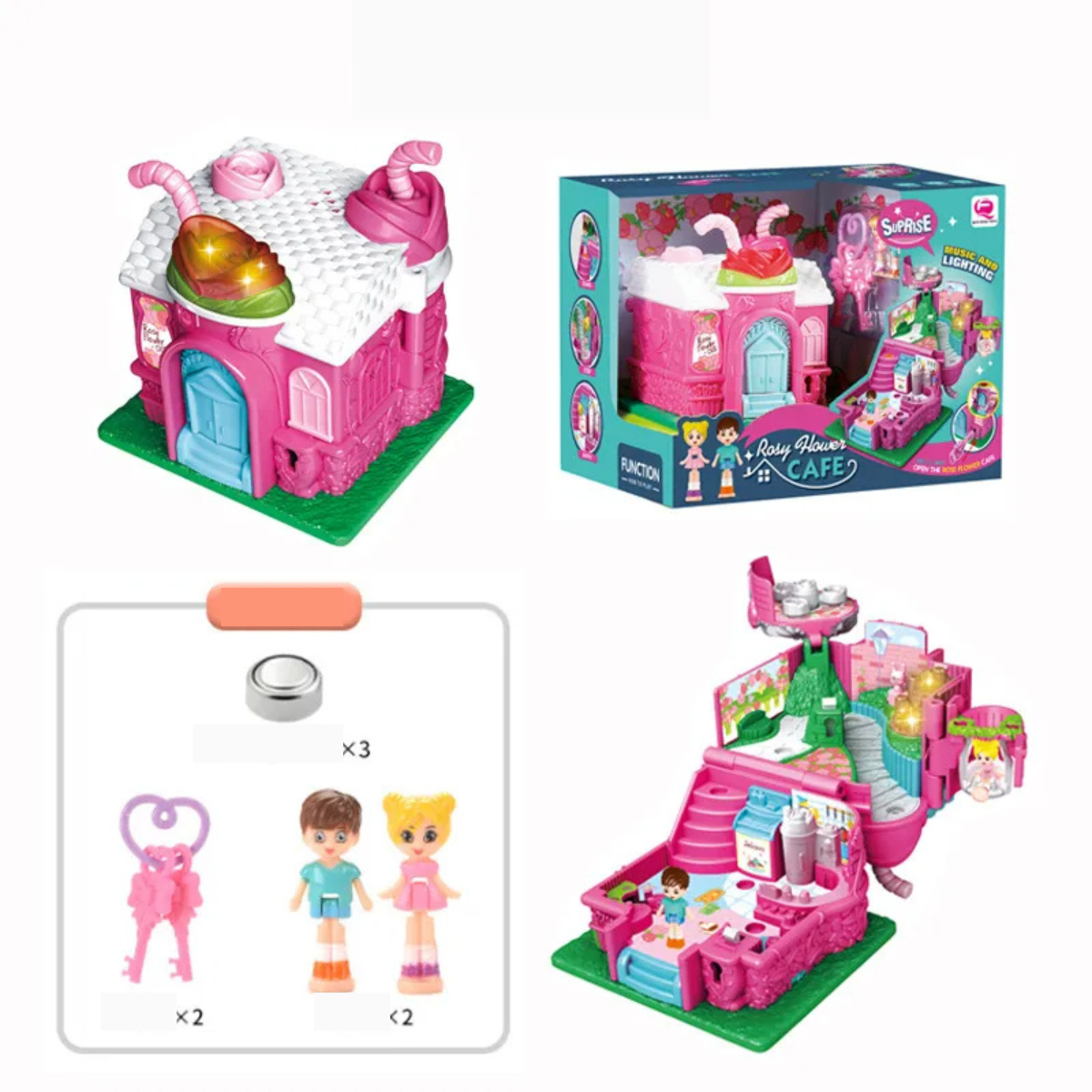 Fesara 3D Fun Playhouse with Sound and Lights