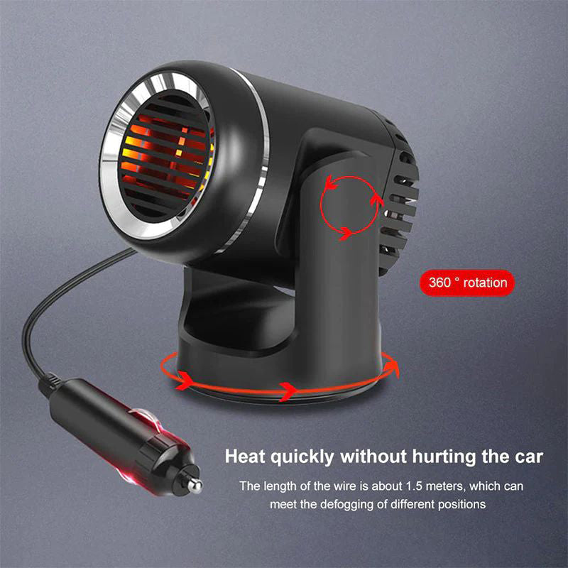 Compact 360° Rotating Car Warmer