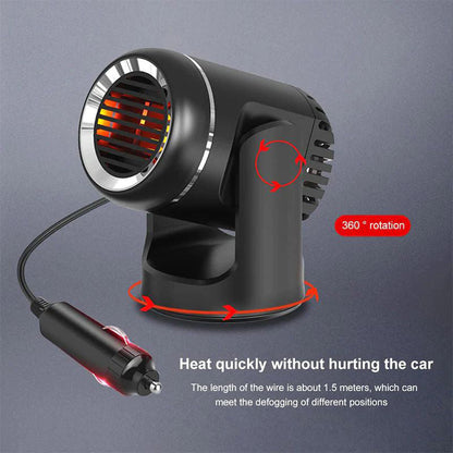 Compact 360° Rotating Car Warmer