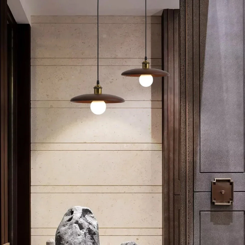 Simple Wood LED Hanging Light