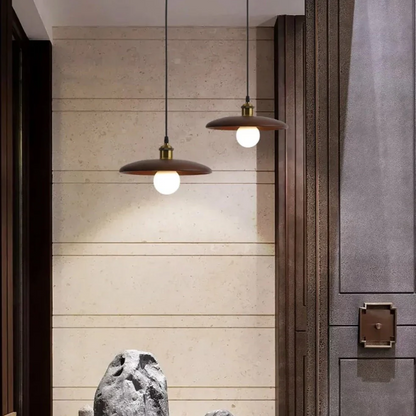 Simple Wood LED Hanging Light