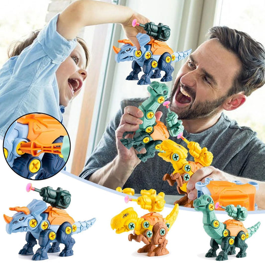 Fun Dinosaur Toy Screw Set with Blaster - Fesara