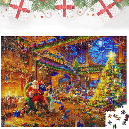 Festive Holiday Countdown Puzzle Calendar - 1008 Piece Jigsaw