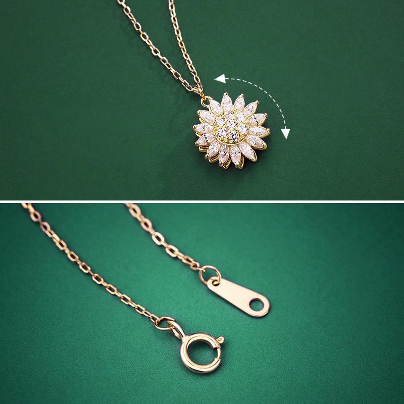 Adjustable Floral Sunflower Pendant