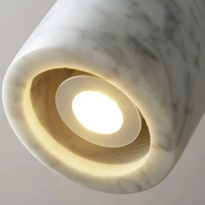 Simple Marble Hanging LED Light