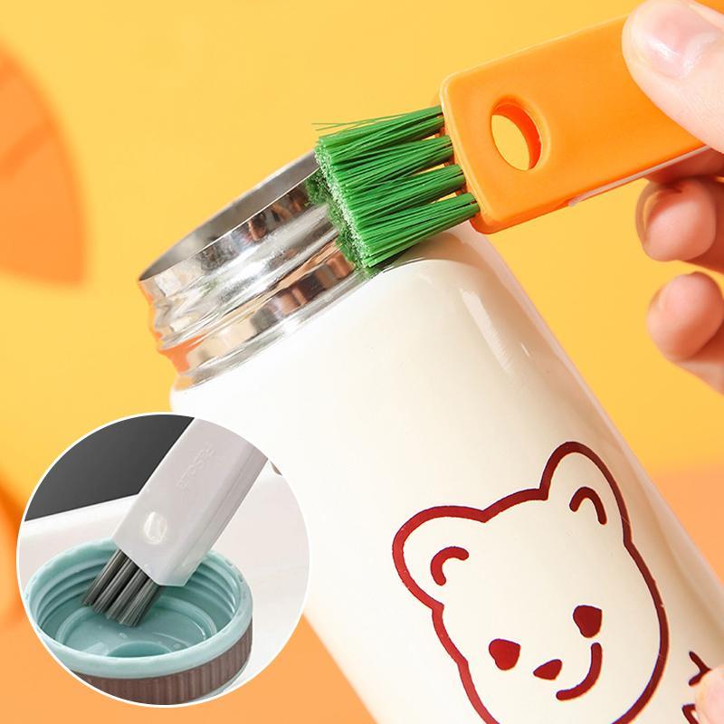 Practical 3-in-1 Cup Lid Cleaning Brush Tool
