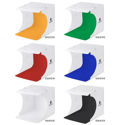 Compact Portable Photo Studio Box with Softbox Lighting