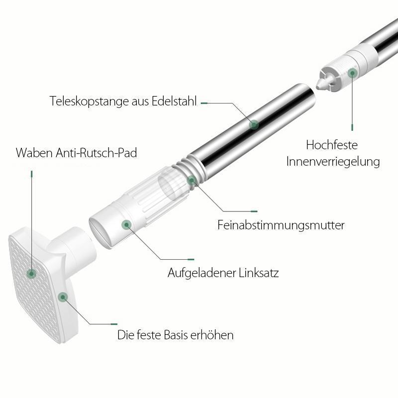 Extendable Closet Rod Stainless Steel Garment Bar