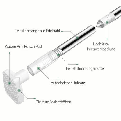 Extendable Closet Rod Stainless Steel Garment Bar