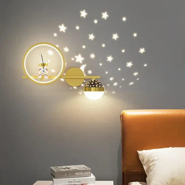 Colorful Kids Wall Lamp - Fun Bedroom Light - Fesara