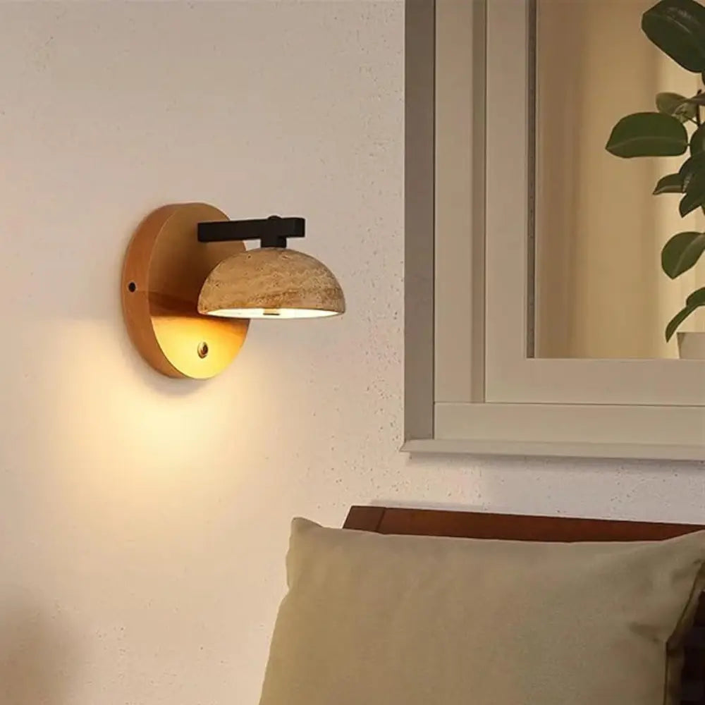 Contemporary Blue Glass Wall Lamp