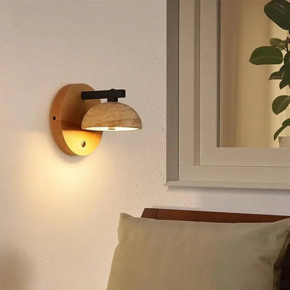 Contemporary Blue Glass Wall Lamp
