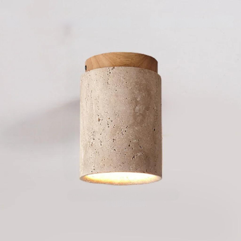 Elegant Stone LED Pendant Light for Hallway