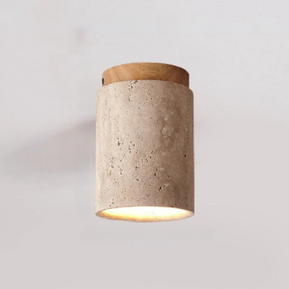 Elegant Stone LED Pendant Light for Hallway