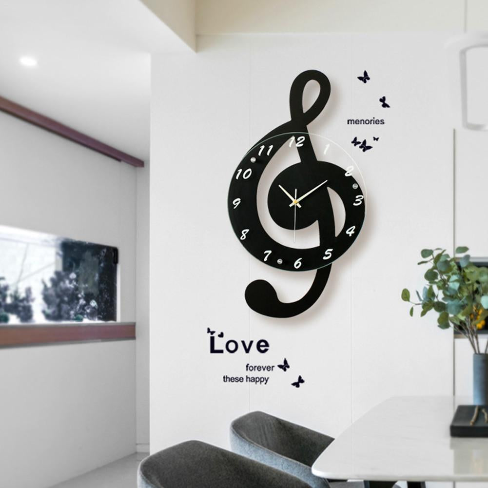 Classic Music Note Wall Clock