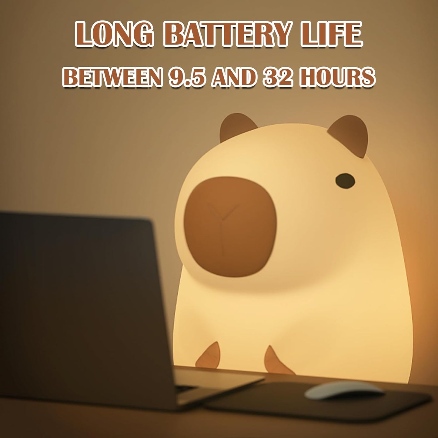 Adorable Capybara Soft Night Lamp