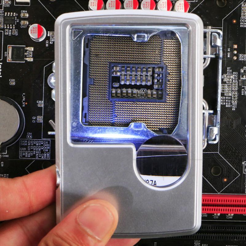 Portable LED Pocket Magnifier Glass
