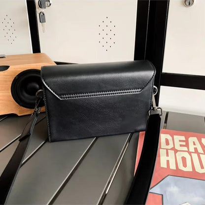 Simple Real Leather Mini Crossbody Shoulder Bag