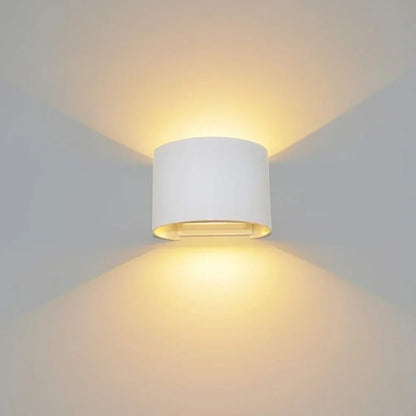 Elegant White LED Wall Light Cube - Fesara