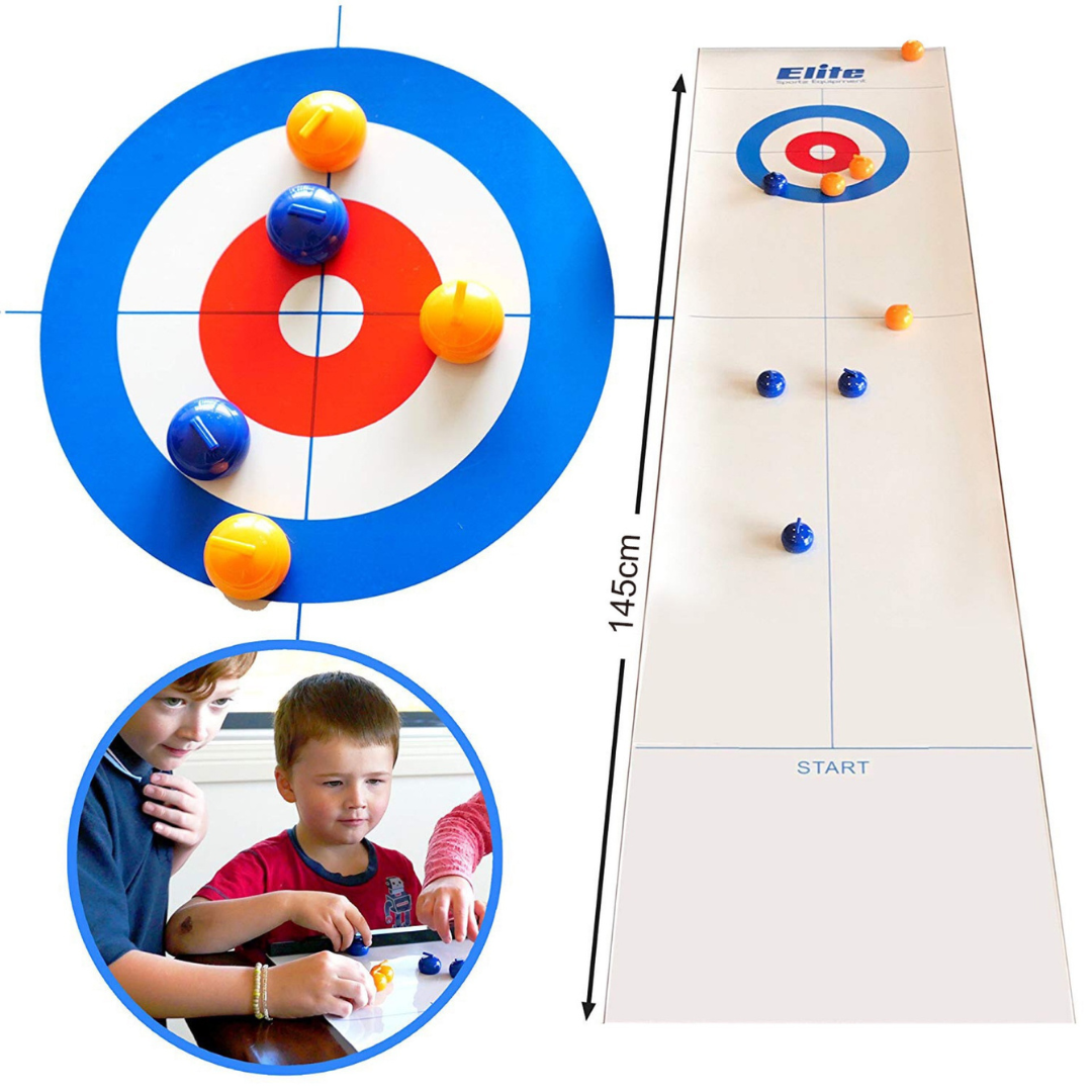 Fun Mini Curling Table Game - Fesara