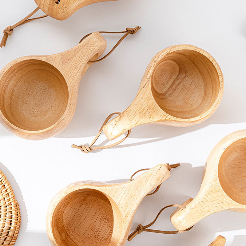 Natural Bamboo Tea Cup Set