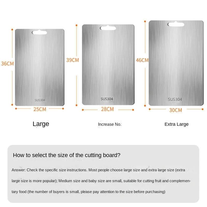 Durable Stainless Steel Kitchen Cutting Board