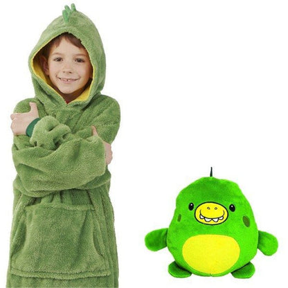 Soft Plush Kids Hoodie Teddy Bear Cushion Toy